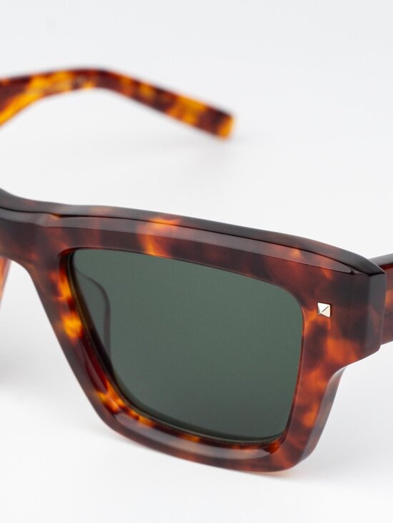 Valentino Women Sunglasses Havana Green Square XXII VLS-106 X main image 5